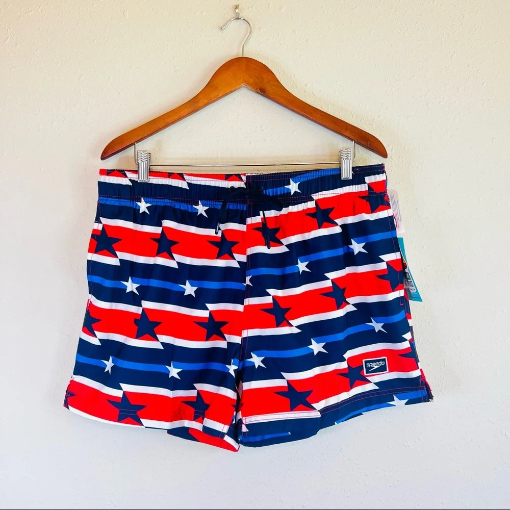Speedo Men’s Star Lane Volley 14” Swim Bottom Trunk Shorts Size XL NWT